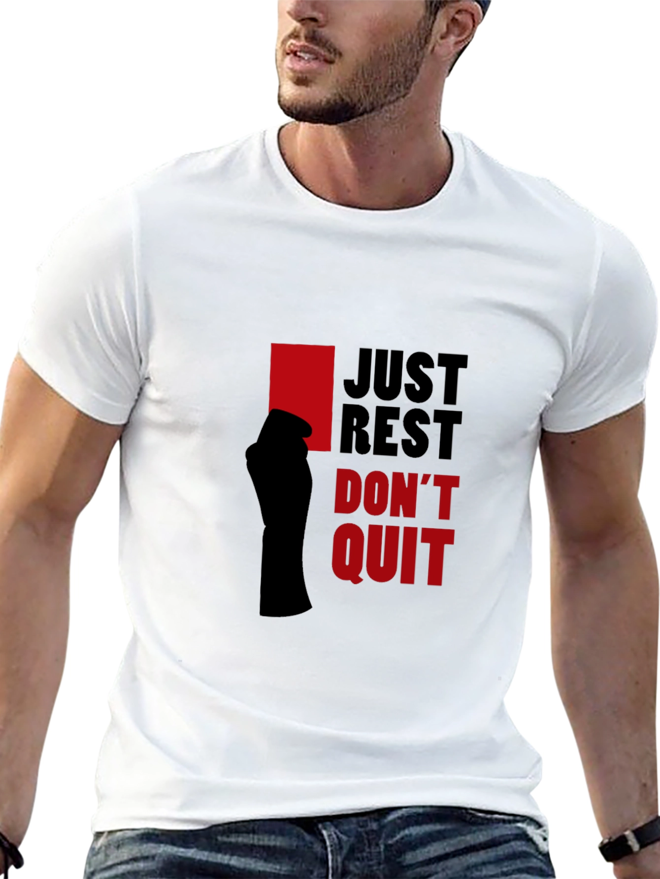 Just Rest Dont Quit Graphic Tee