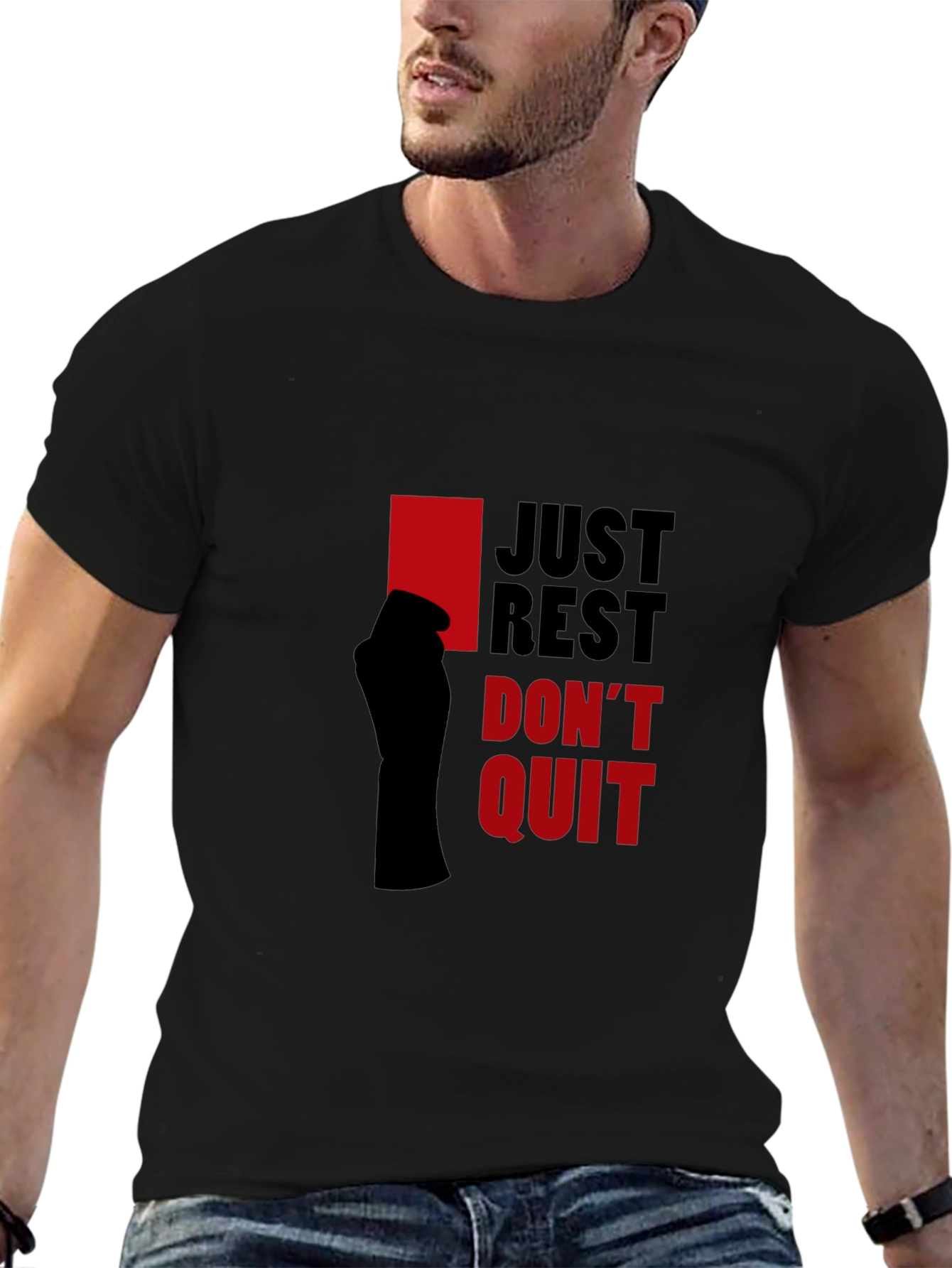 Just Rest Dont Quit Graphic Tee