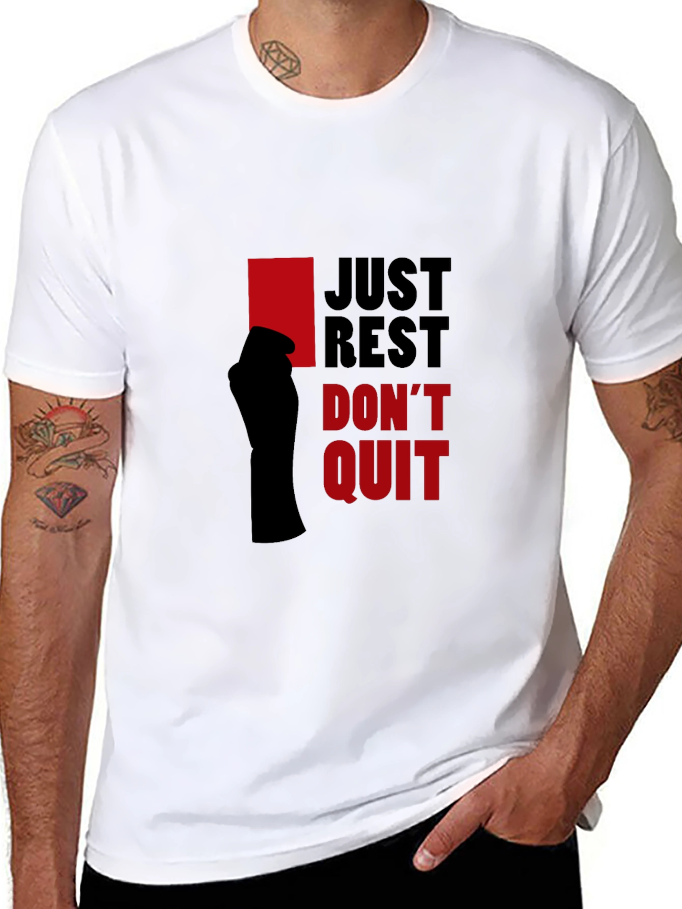 Just Rest Dont Quit Graphic Tee