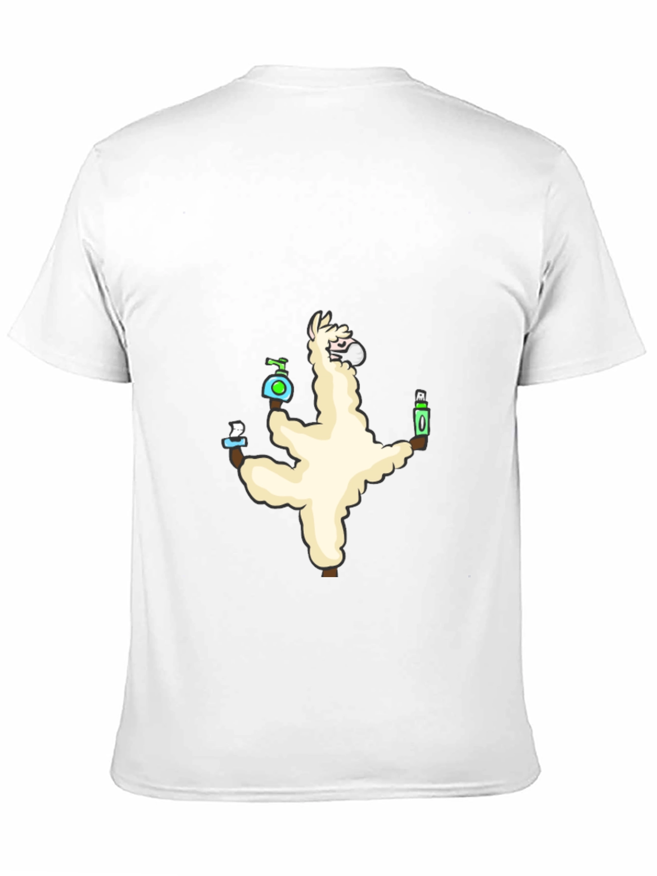 Quarantine Llama Black T-Shirt