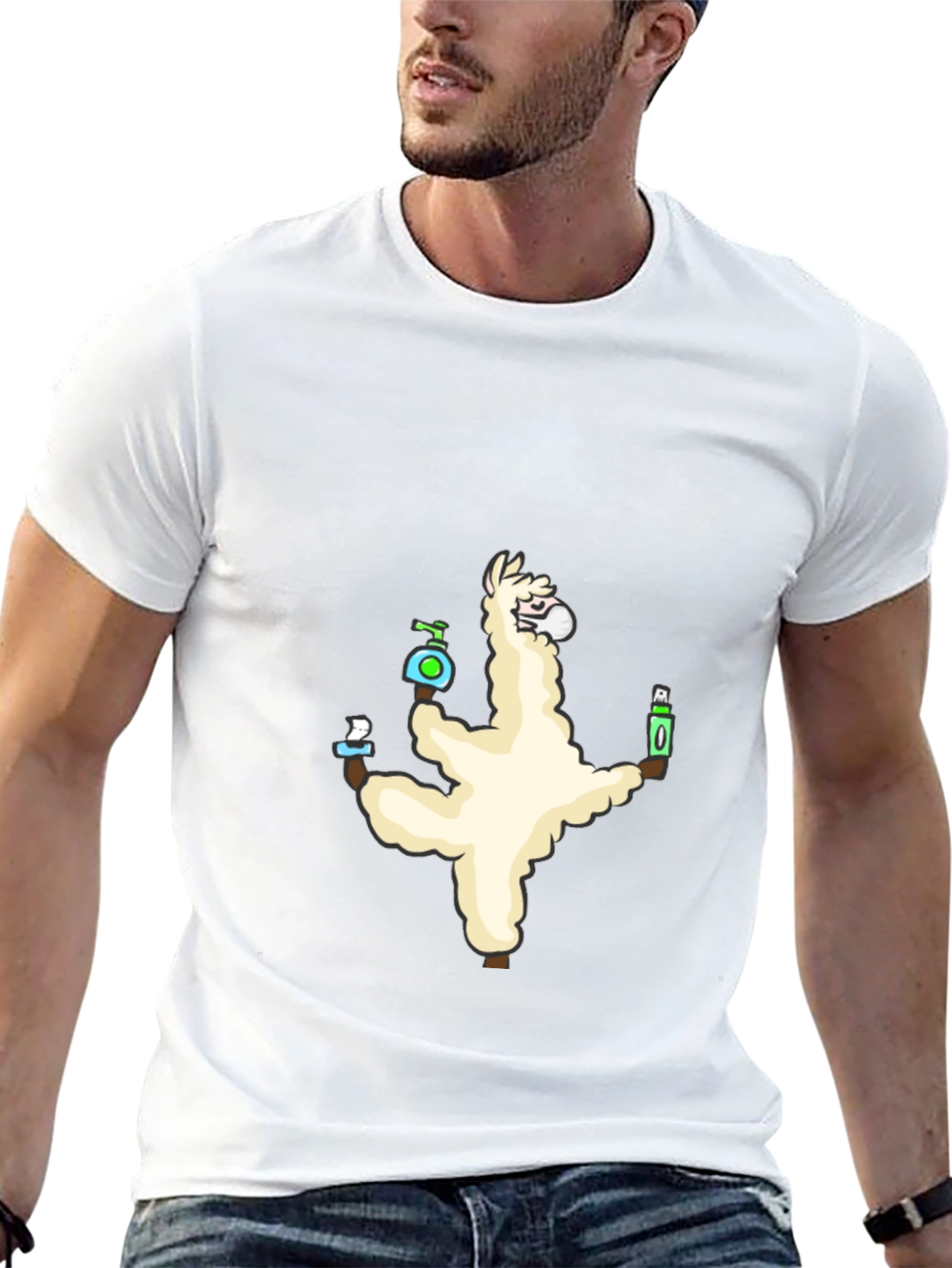 Quarantine Llama Black T-Shirt