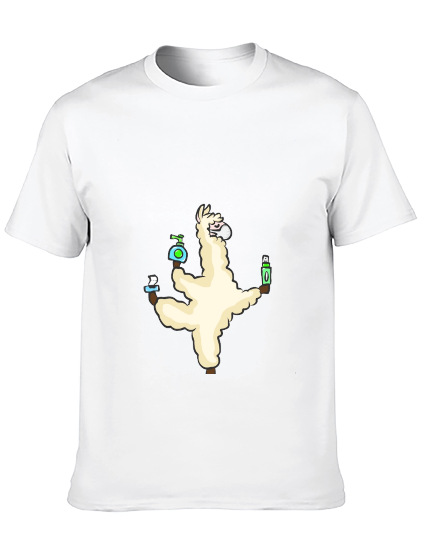 Quarantine Llama Black T-Shirt