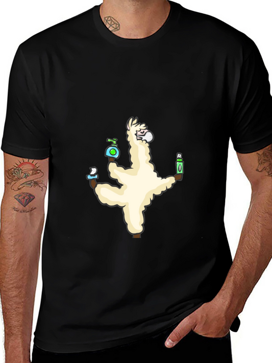Quarantine Llama Black T-Shirt