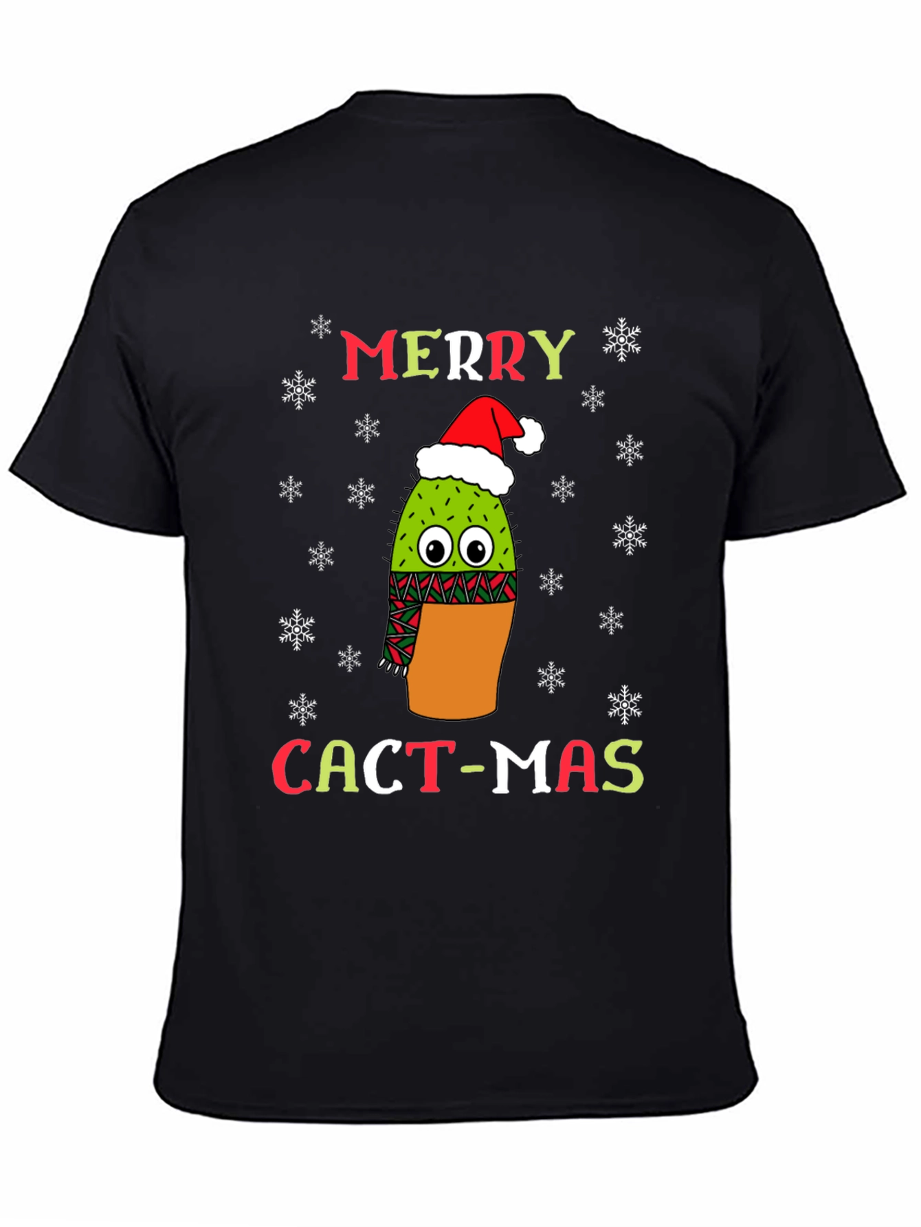 Merry Cact-Mas T-Shirt Funny Cactus Christmas Tee
