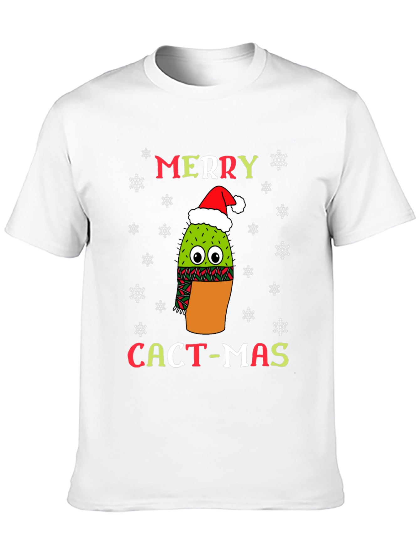 Merry Cact-Mas T-Shirt Funny Cactus Christmas Tee