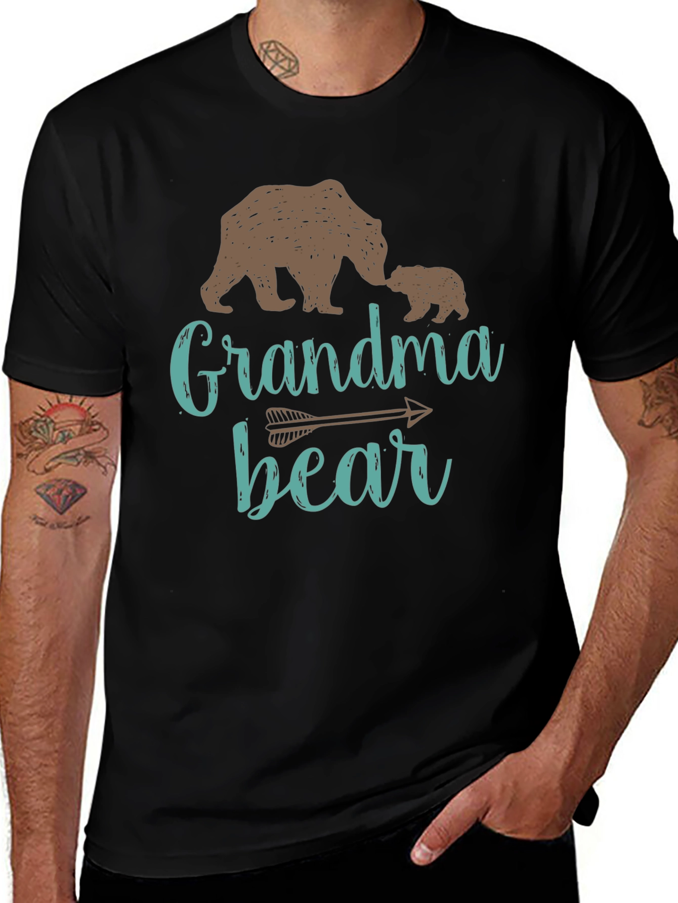 Grandma Bear Graphic T-Shirt