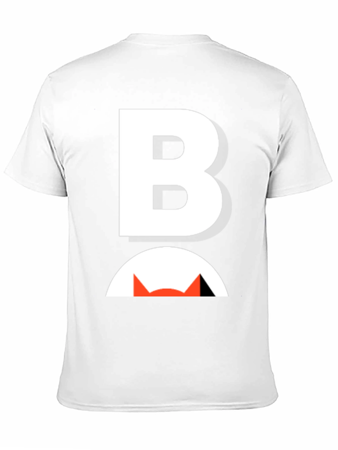 Bold B Cat Graphic Tee - Modern Black T-Shirt