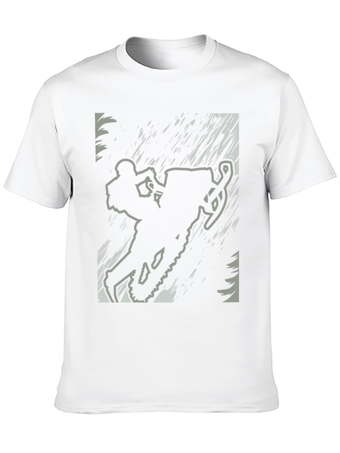 Snowmobile Rider Graphic Tee - Black