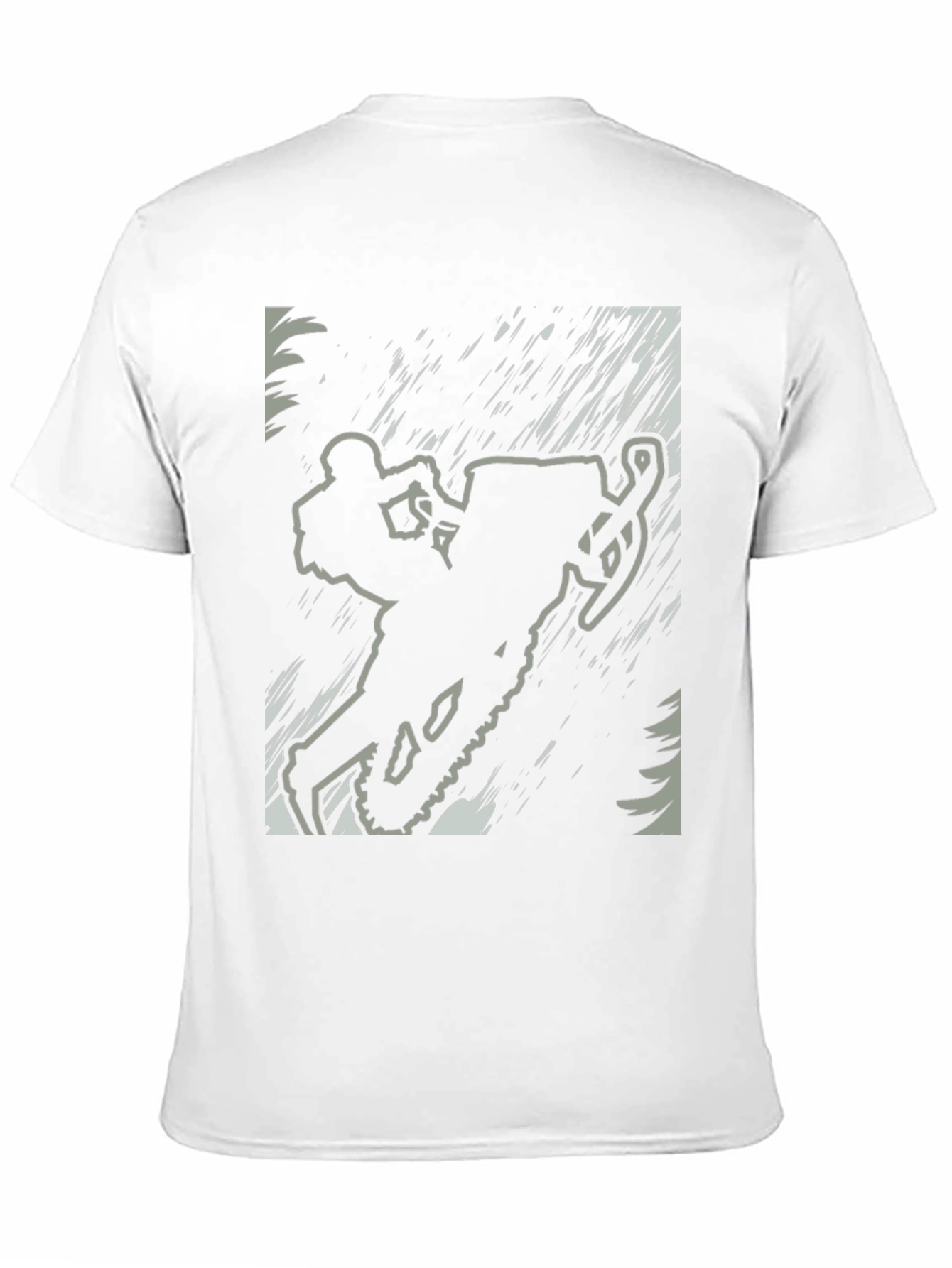 Snowmobile Rider Graphic Tee - Black