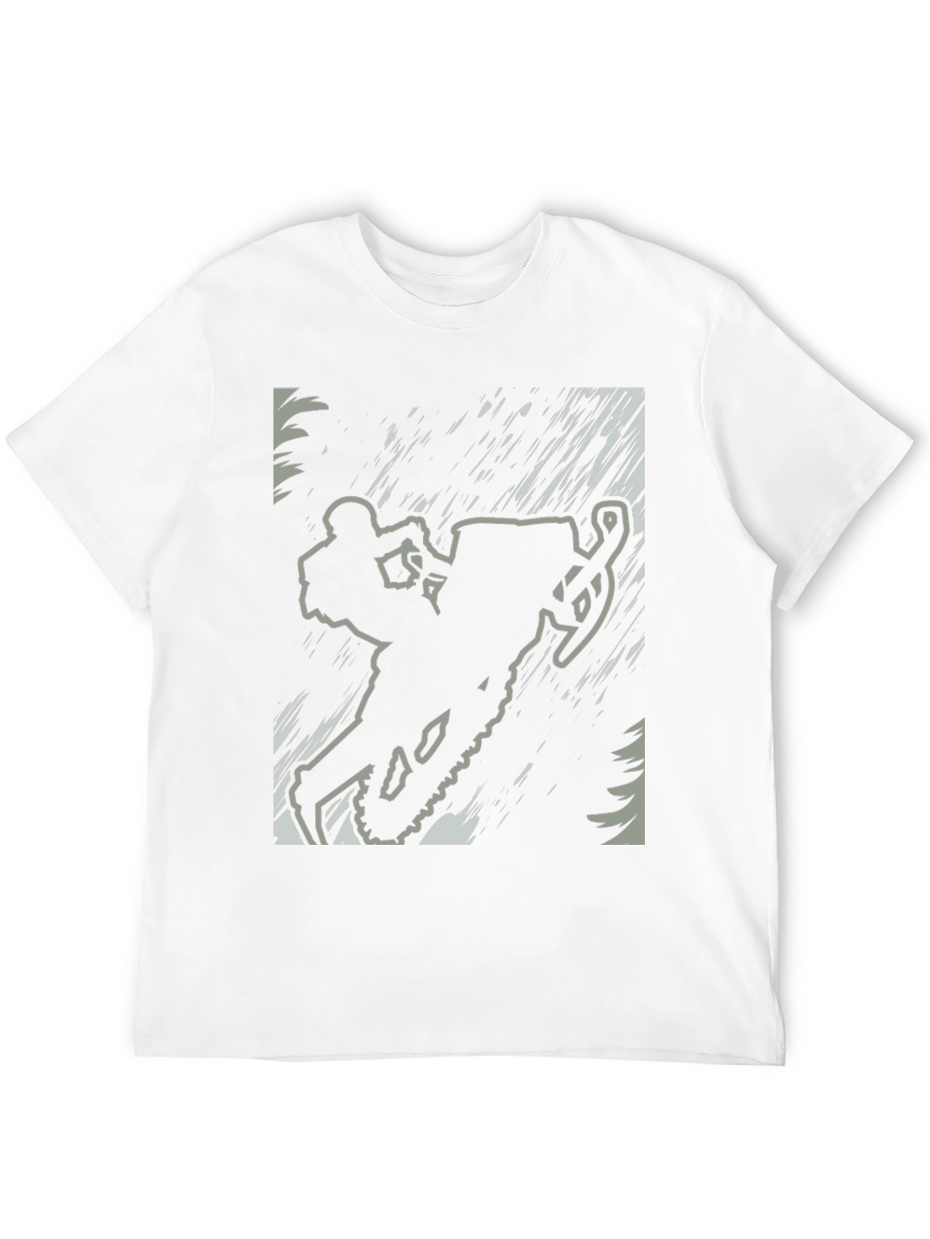 Snowmobile Rider Graphic Tee - Black