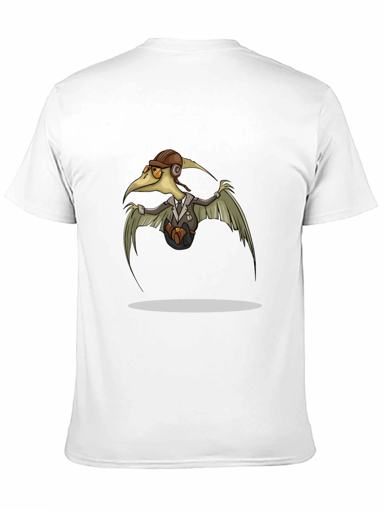 Steampunk Pterodactyl Pilot T-Shirt - Black