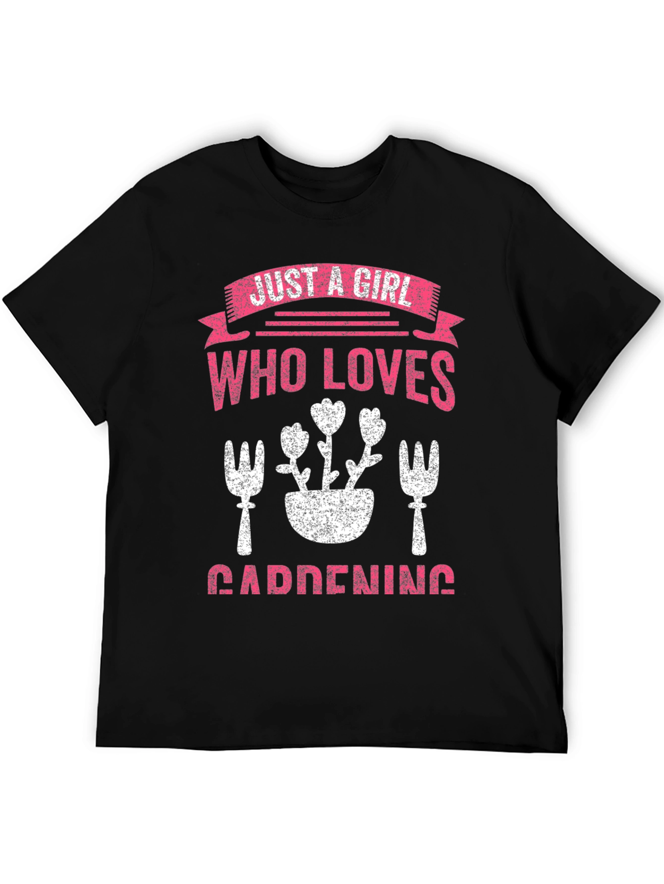 Gardening Girl T-Shirt: Floral Design