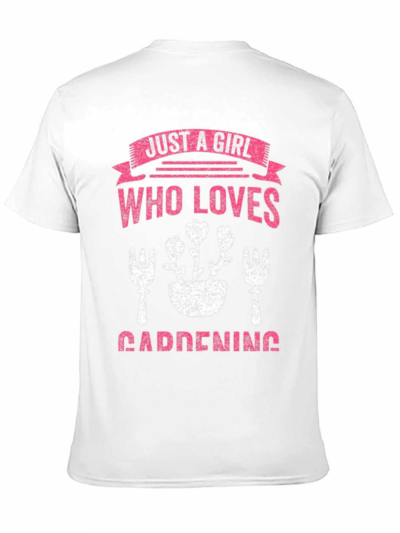 Gardening Girl T-Shirt: Floral Design