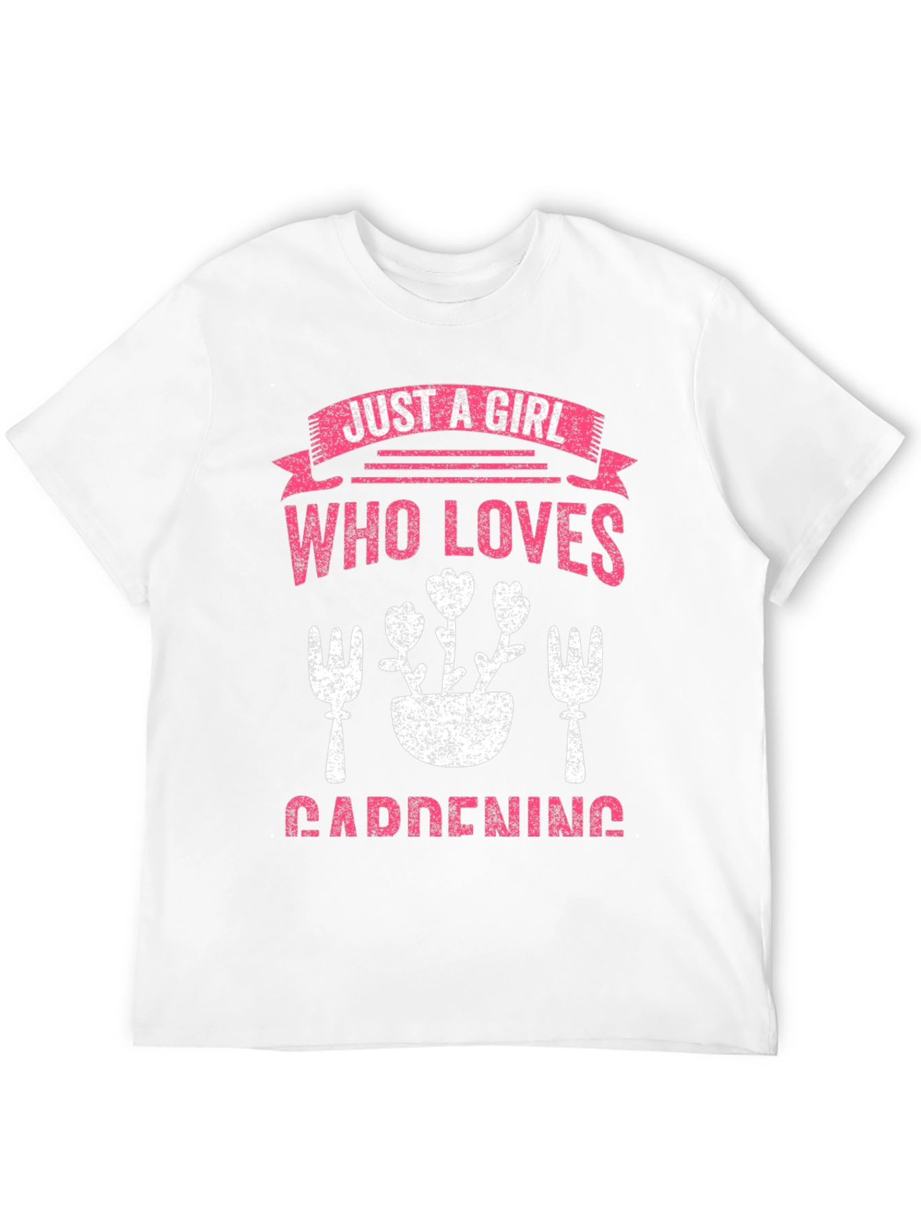 Gardening Girl T-Shirt: Floral Design