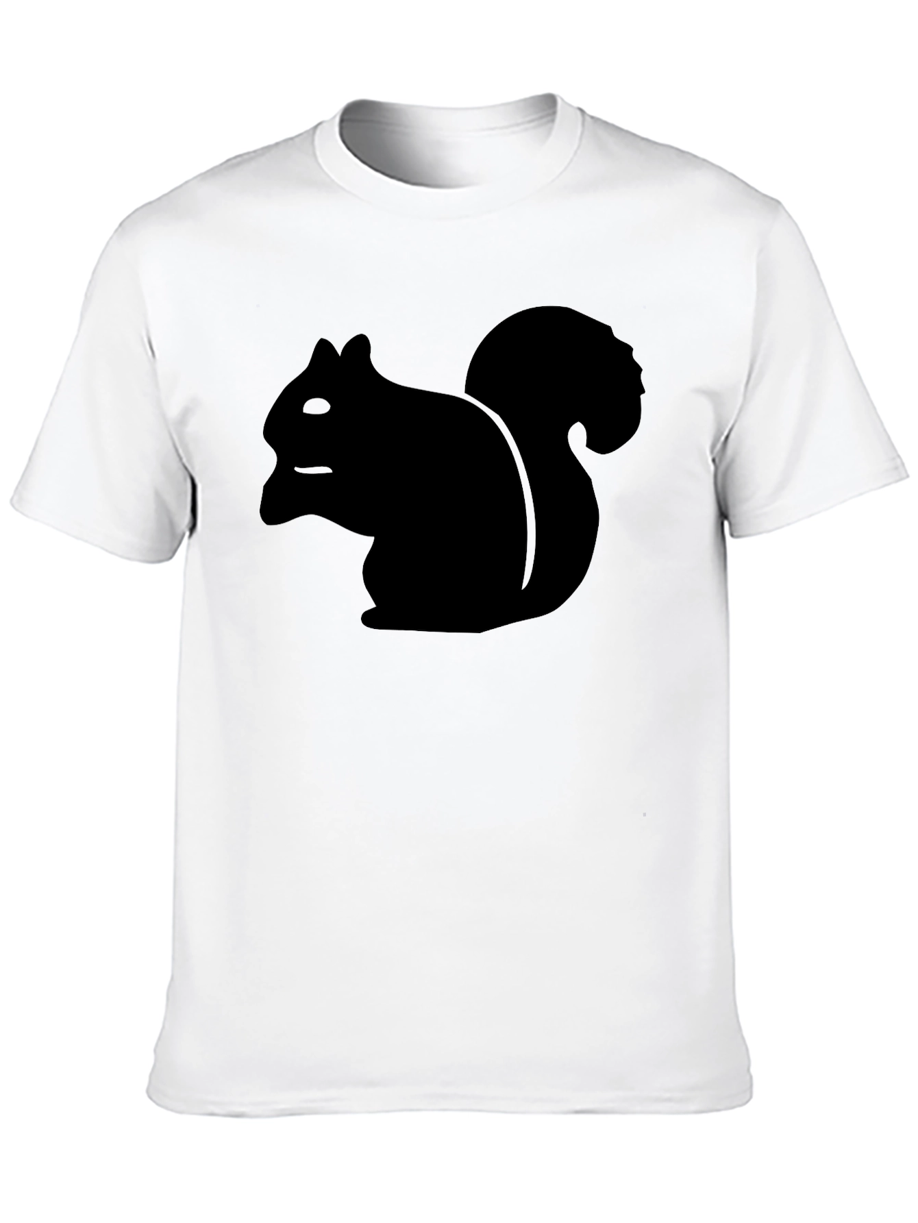 Squirrel Graphic Tee - Casual Black T-Shirt