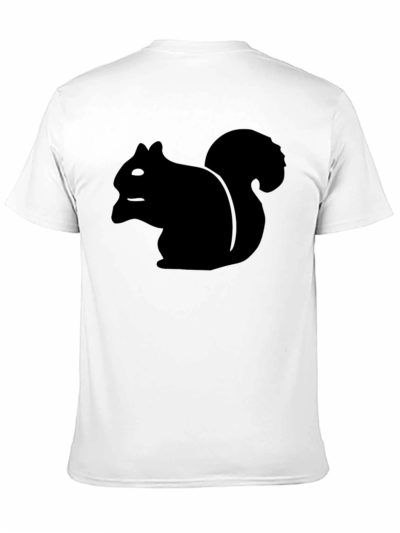 Squirrel Graphic Tee - Casual Black T-Shirt