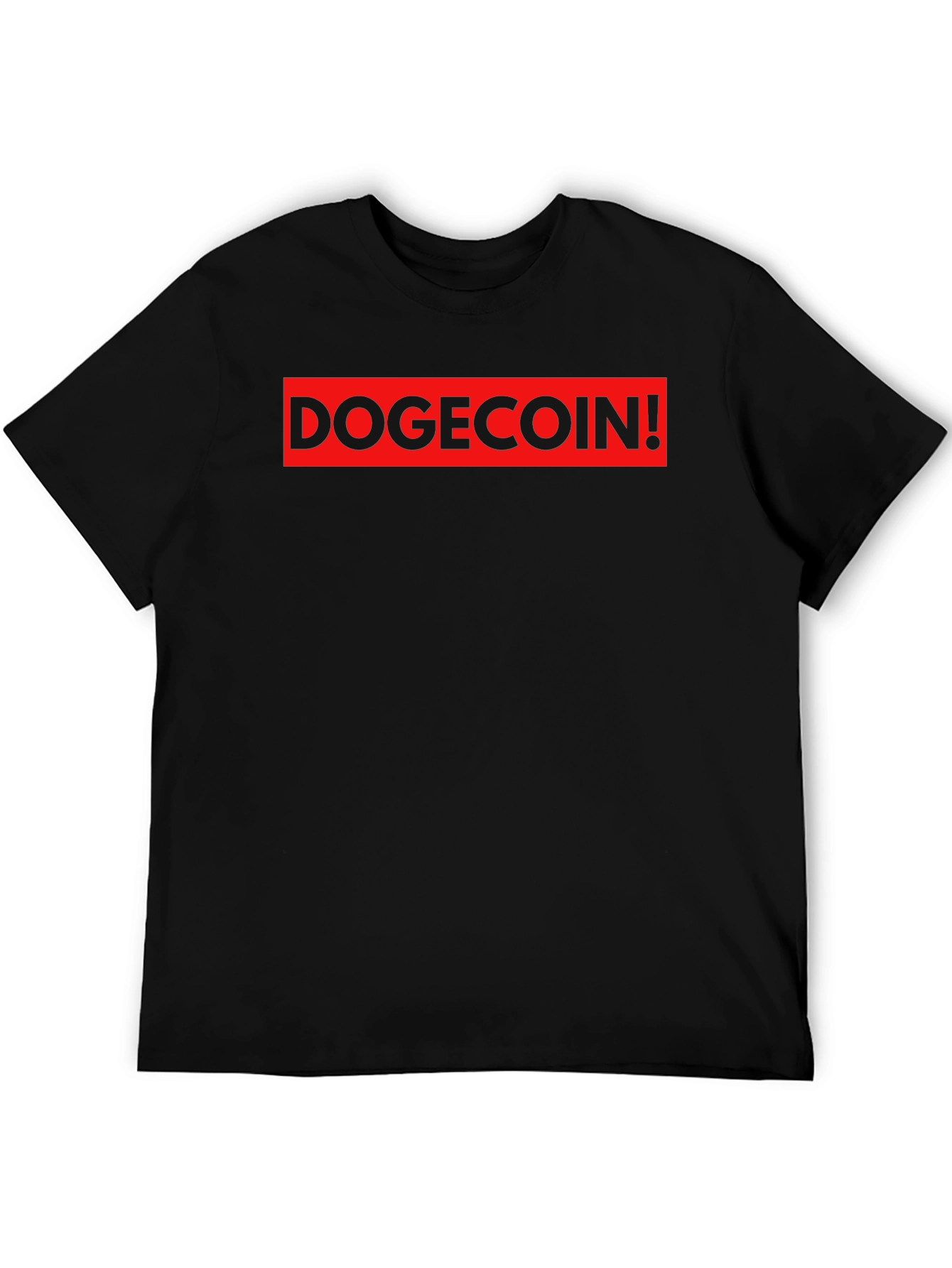 DogeCoin! Black T-Shirt - Meme Crypto Hype