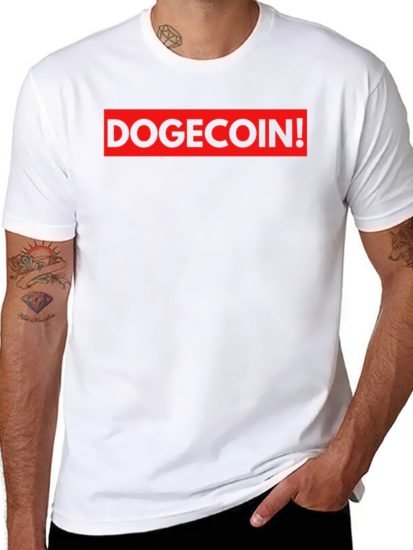 DogeCoin! Black T-Shirt - Meme Crypto Hype