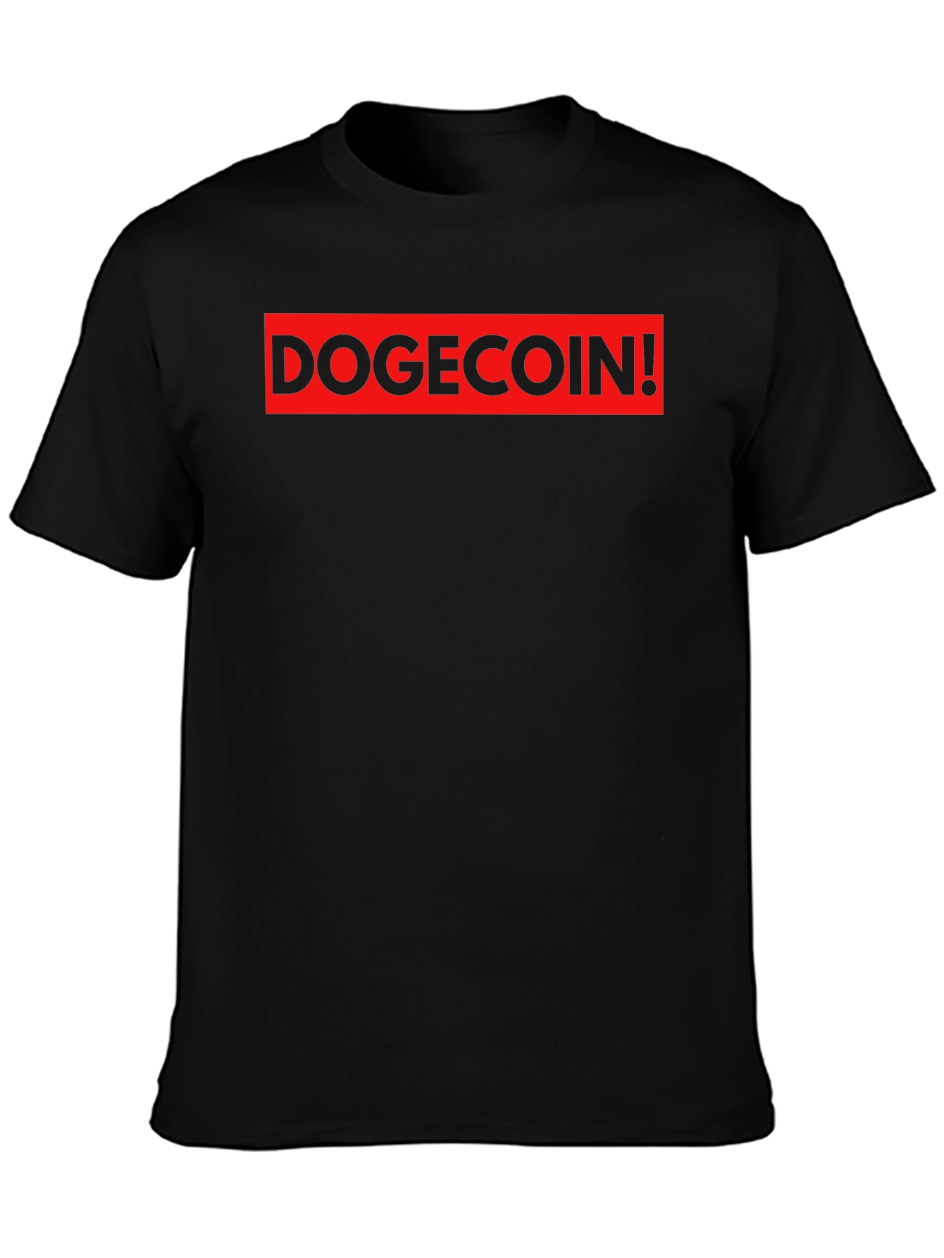 DogeCoin! Black T-Shirt - Meme Crypto Hype