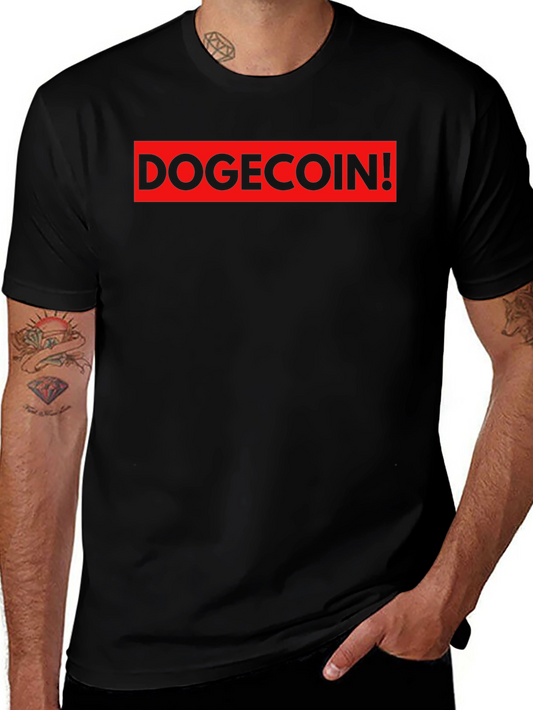 DogeCoin! Black T-Shirt - Meme Crypto Hype