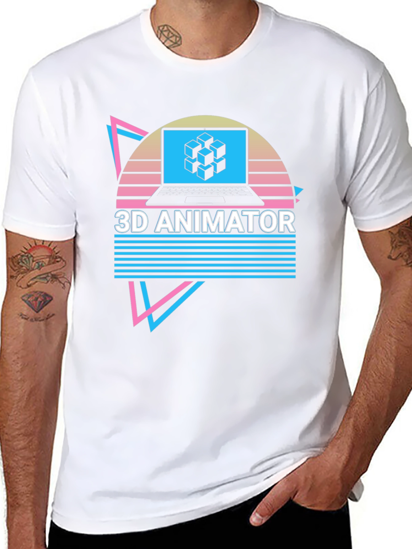3D Animator Retro Style T-Shirt