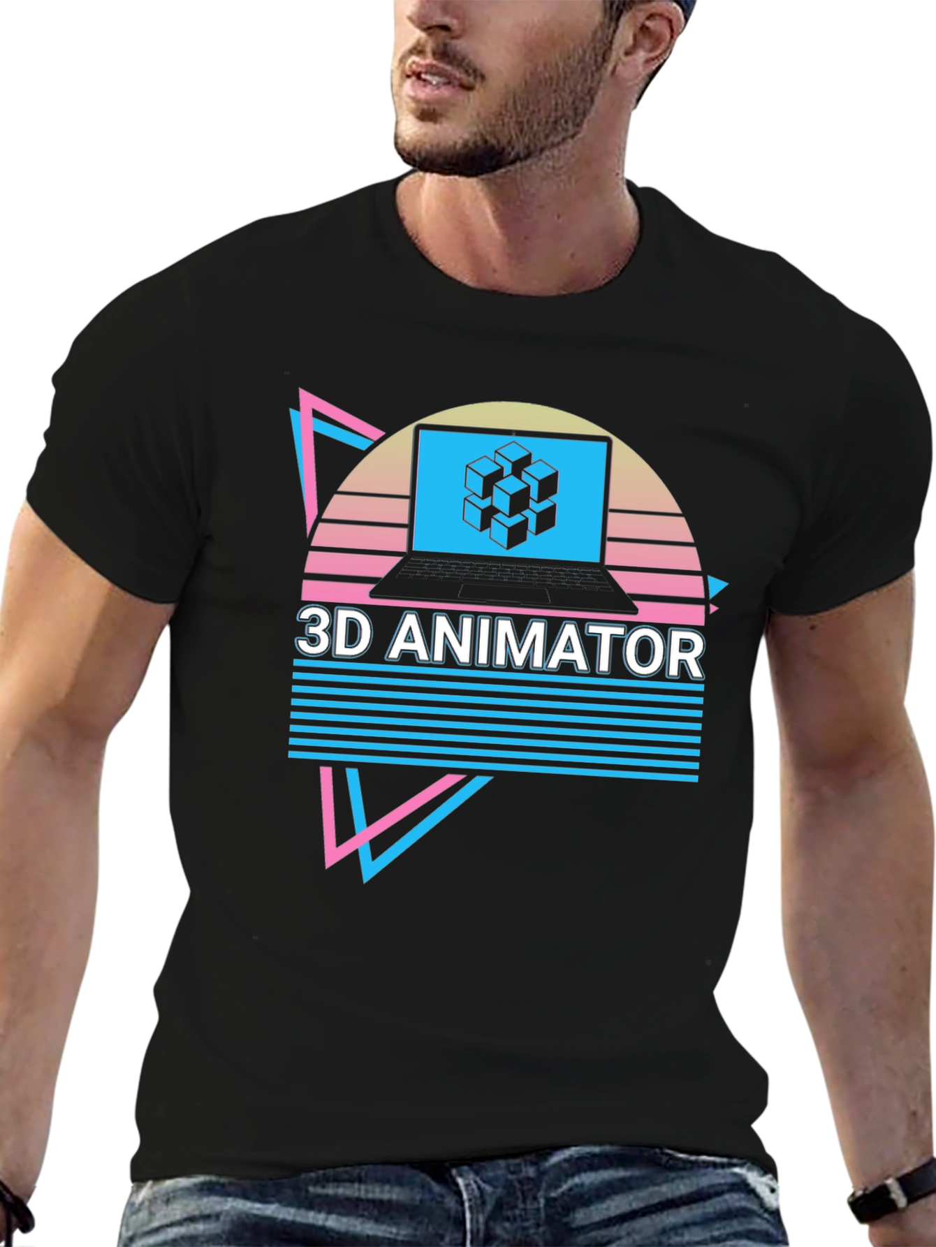 3D Animator Retro Style T-Shirt