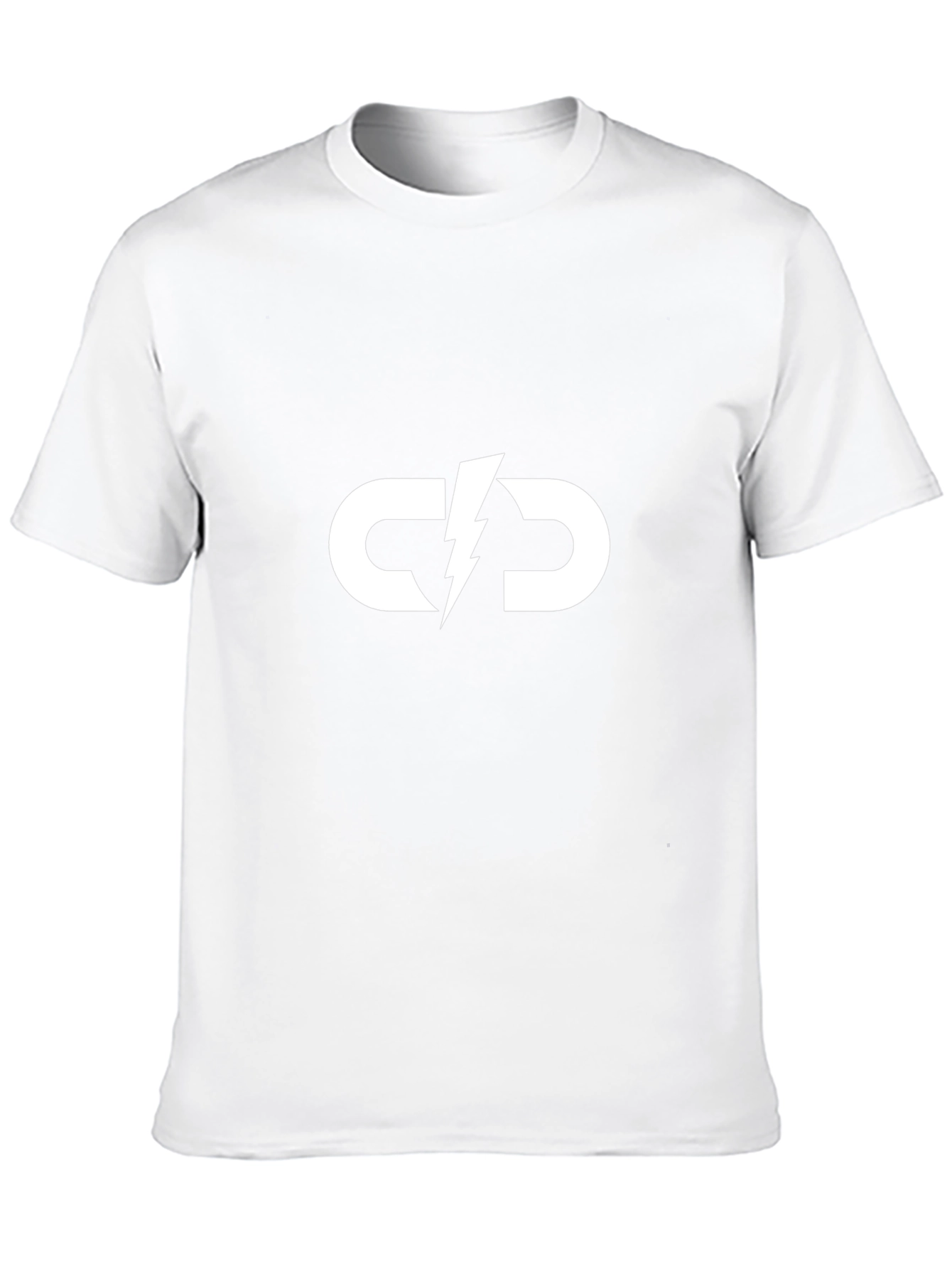 Black T-Shirt with White Lightning CD Logo