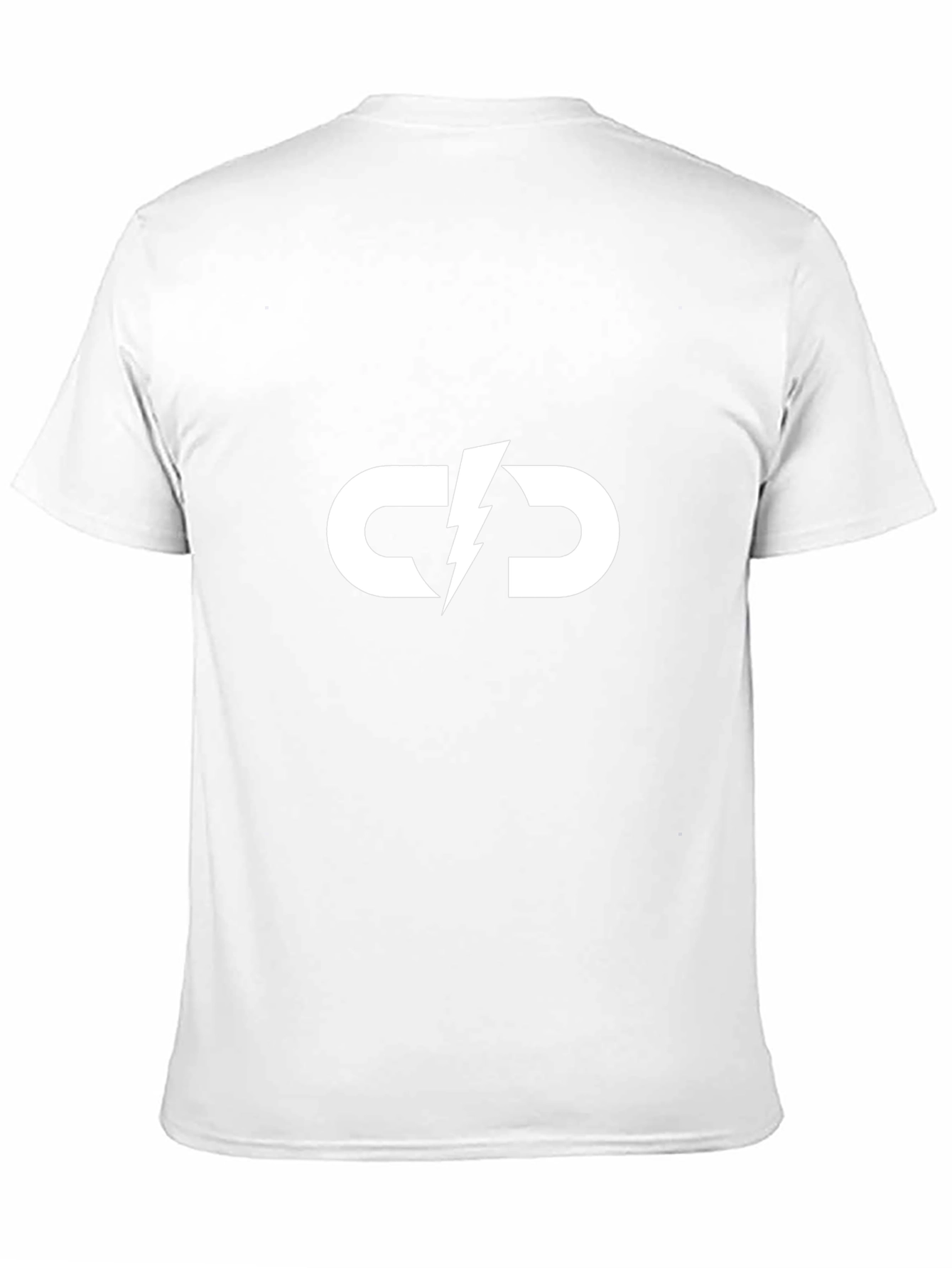 Black T-Shirt with White Lightning CD Logo