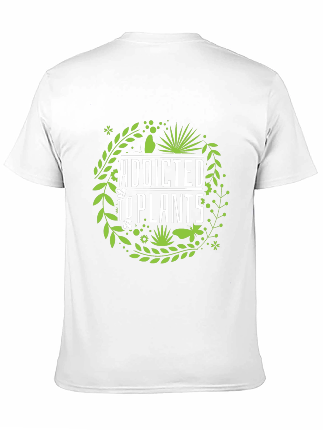 Addicted to Plants Graphic Tee - Black Cotton T-Shirt