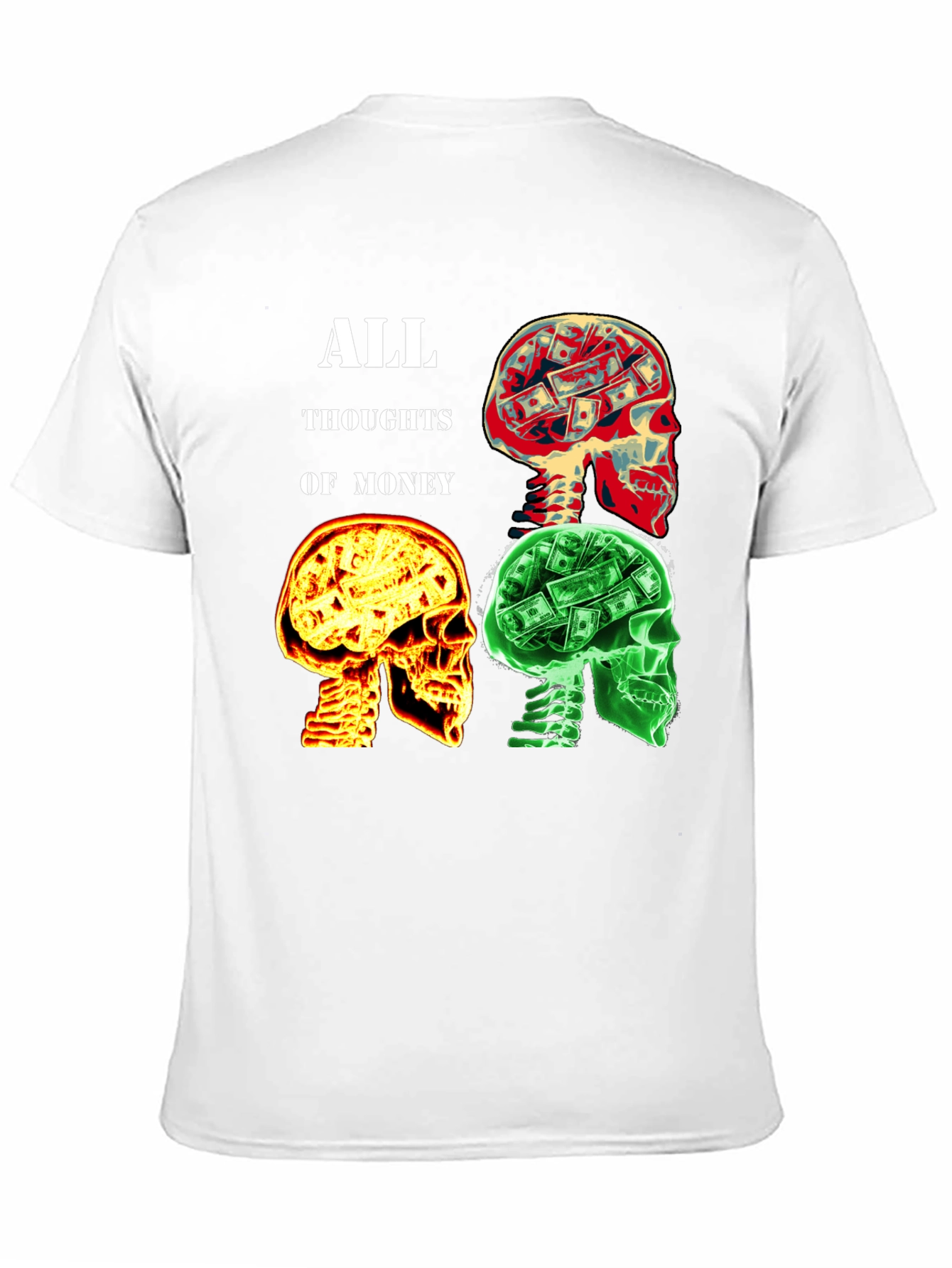Money Minded Graphic T-Shirt - All Thoughts Of Money