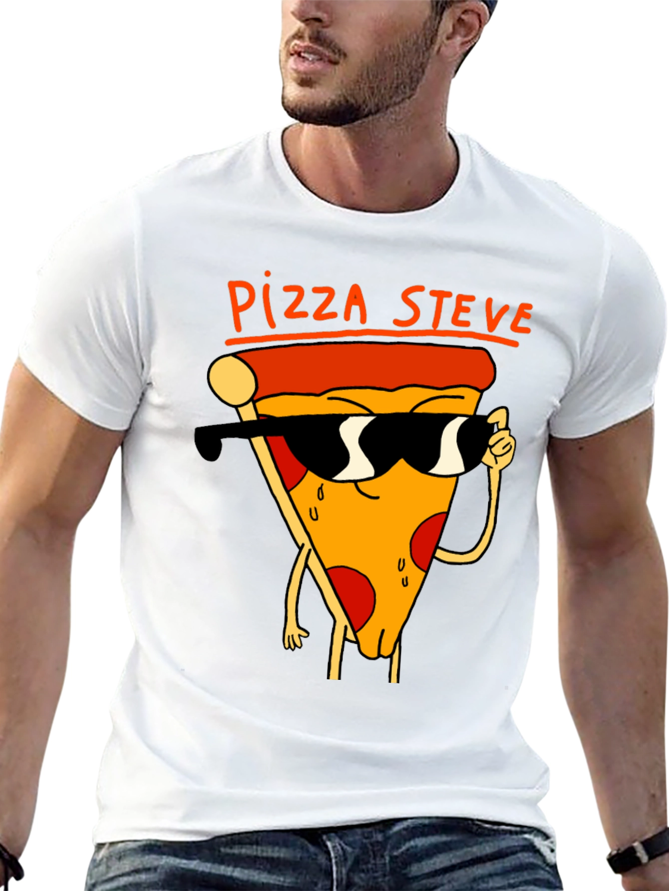 Pizza Steve Black T-Shirt