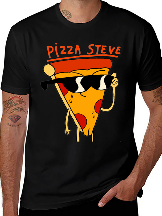 Pizza Steve Black T-Shirt