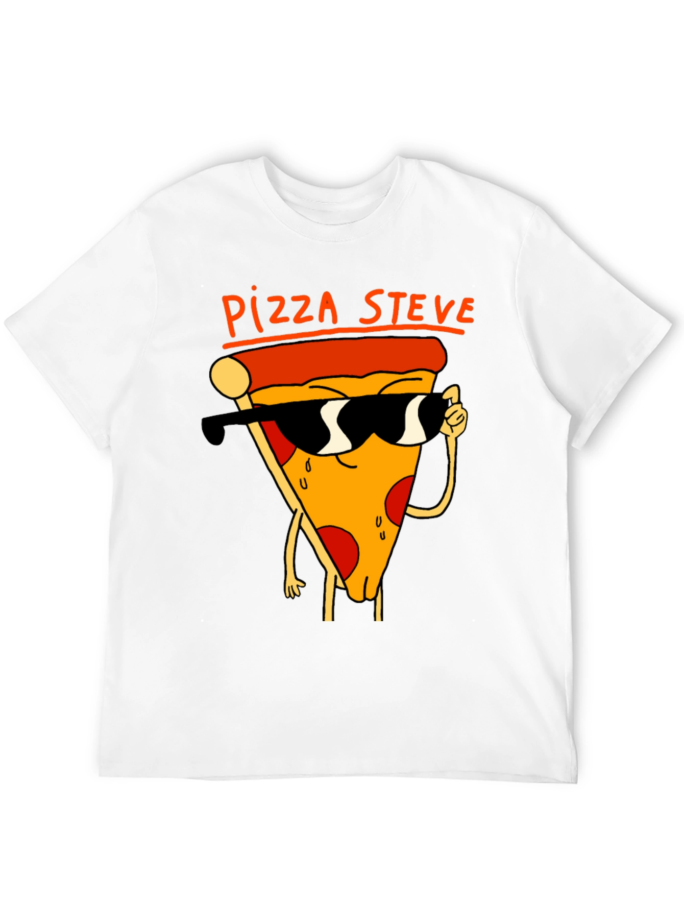Pizza Steve Black T-Shirt