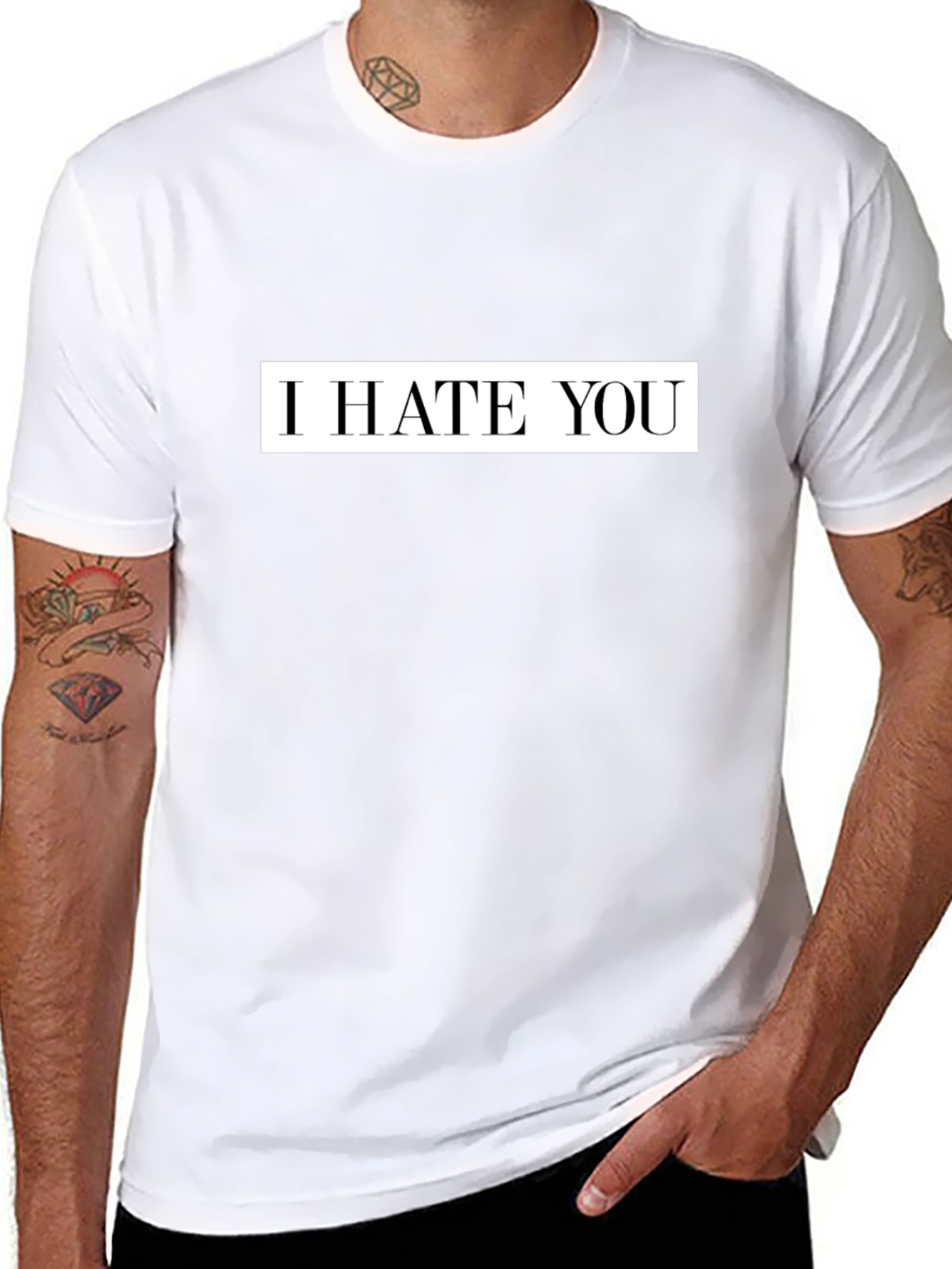 I Hate You Graphic Tee - Bold Statement T-Shirt