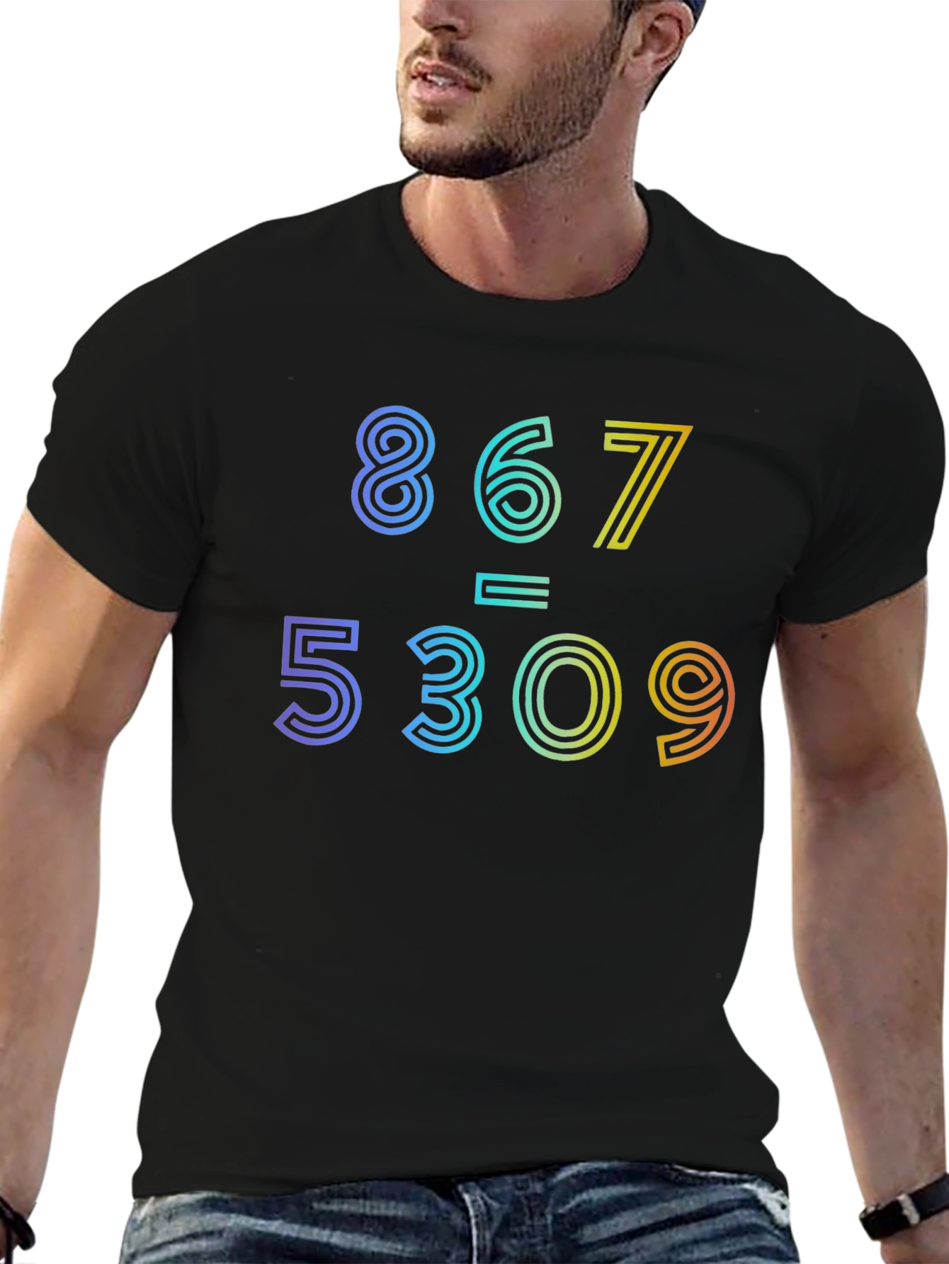 867-5309 Jenny Rainbow Graphic Tee