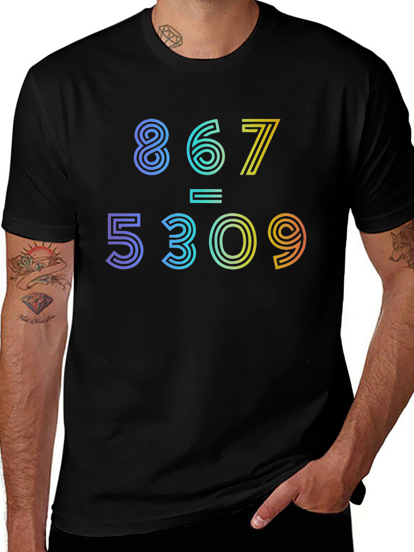 867-5309 Jenny Rainbow Graphic Tee