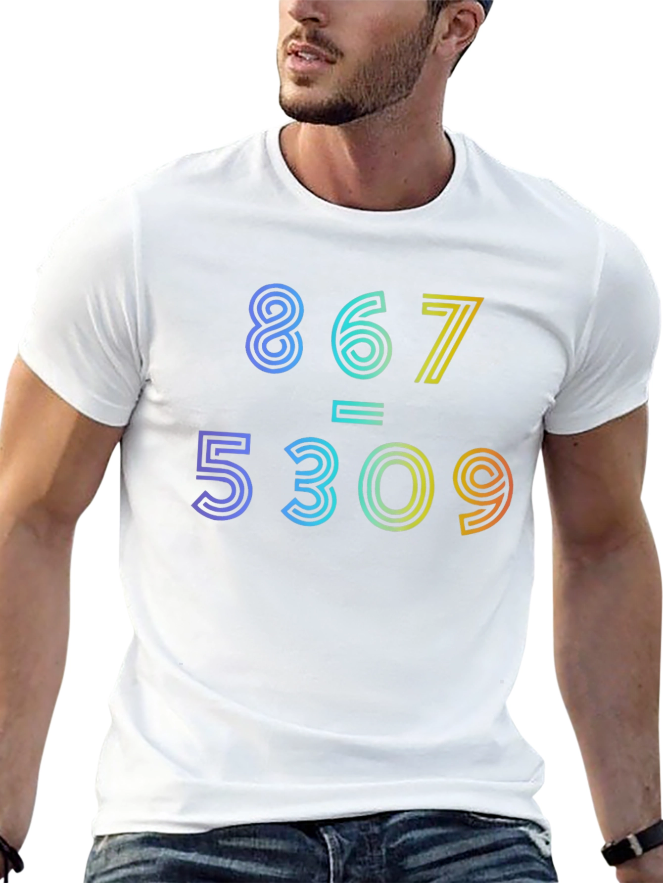 867-5309 Jenny Rainbow Graphic Tee
