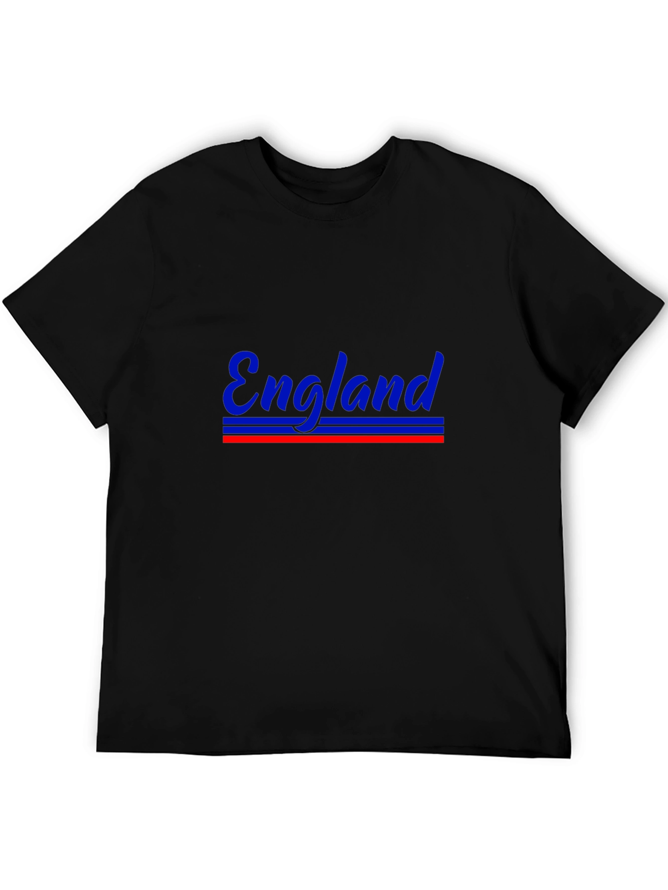 England T-Shirt: Stylish Blue & Red Design