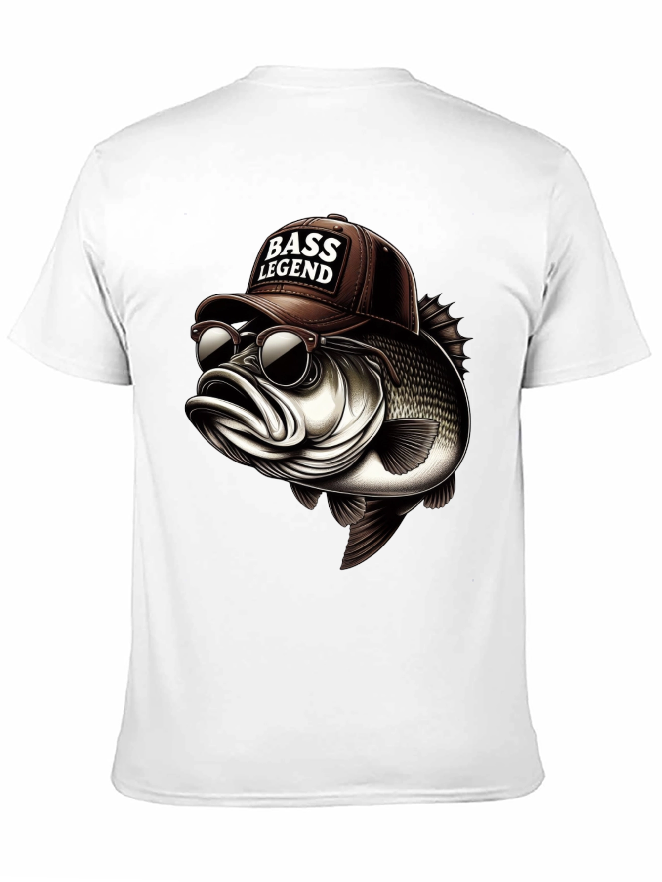 Bass Legend Graphic Tee - Cool Fishing Shirt