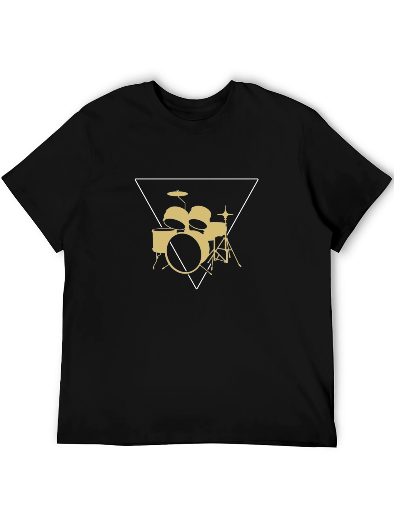 Drum Set Graphic Tee - Band Musician T-Shirt