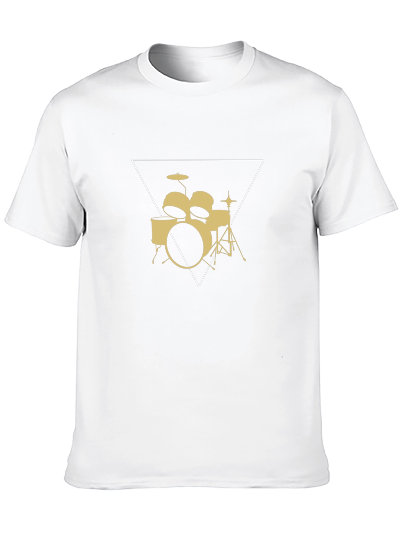 Drum Set Graphic Tee - Band Musician T-Shirt