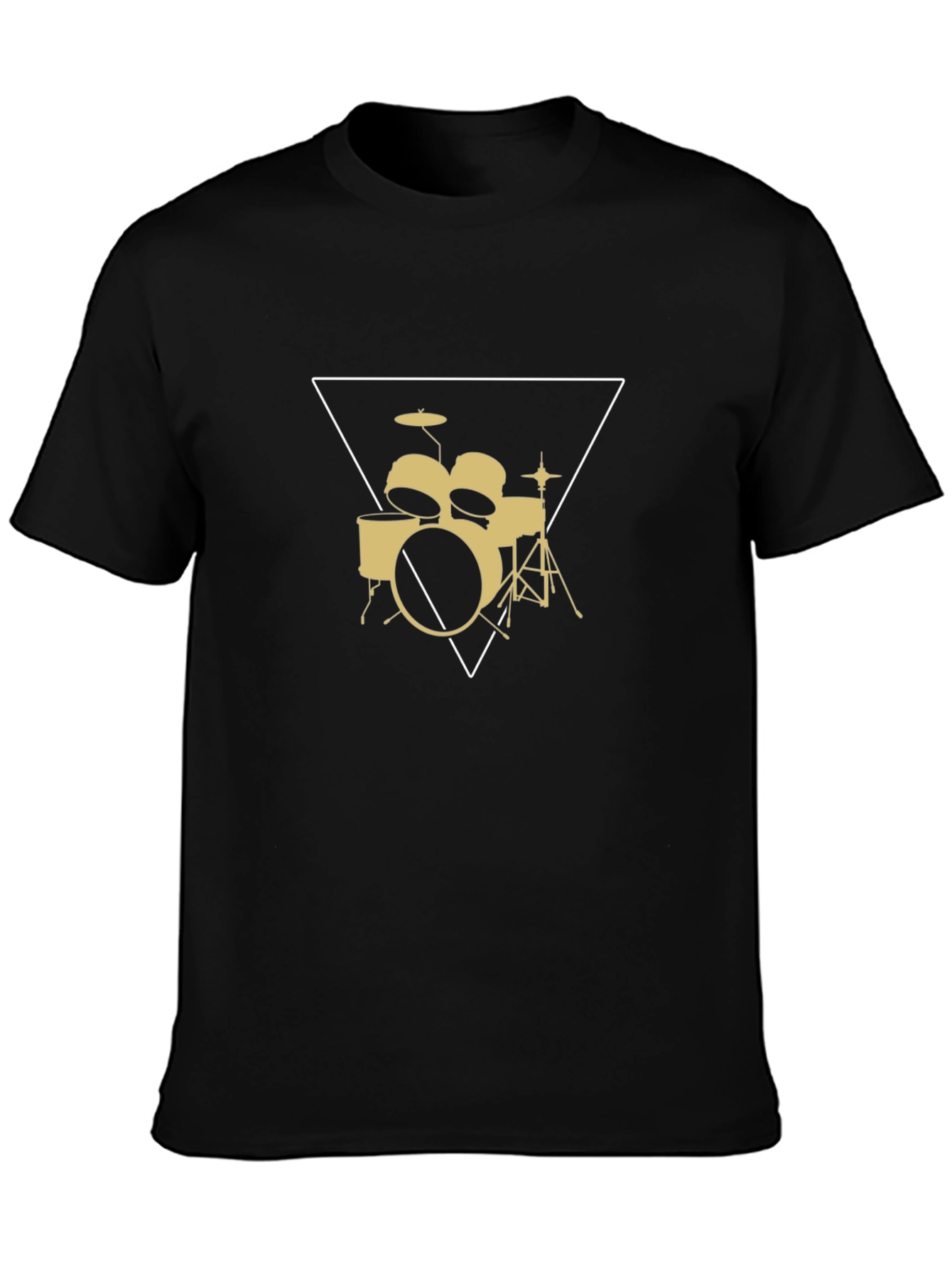 Drum Set Graphic Tee - Band Musician T-Shirt
