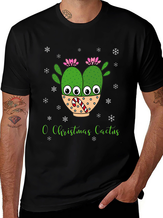 O Christmas Cactus T-Shirt Holiday Tee
