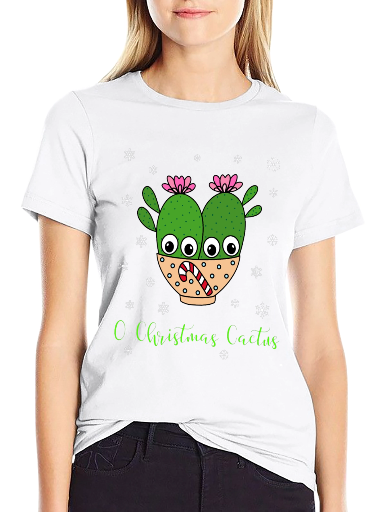 O Christmas Cactus T-Shirt Holiday Tee