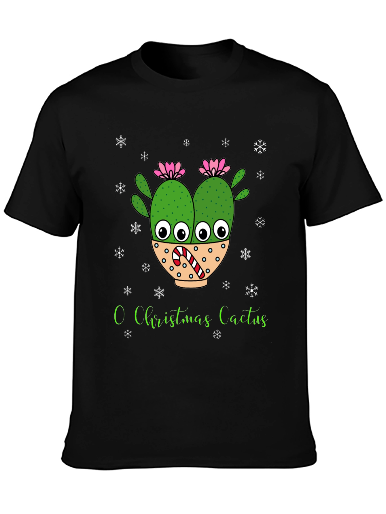 O Christmas Cactus T-Shirt Holiday Tee
