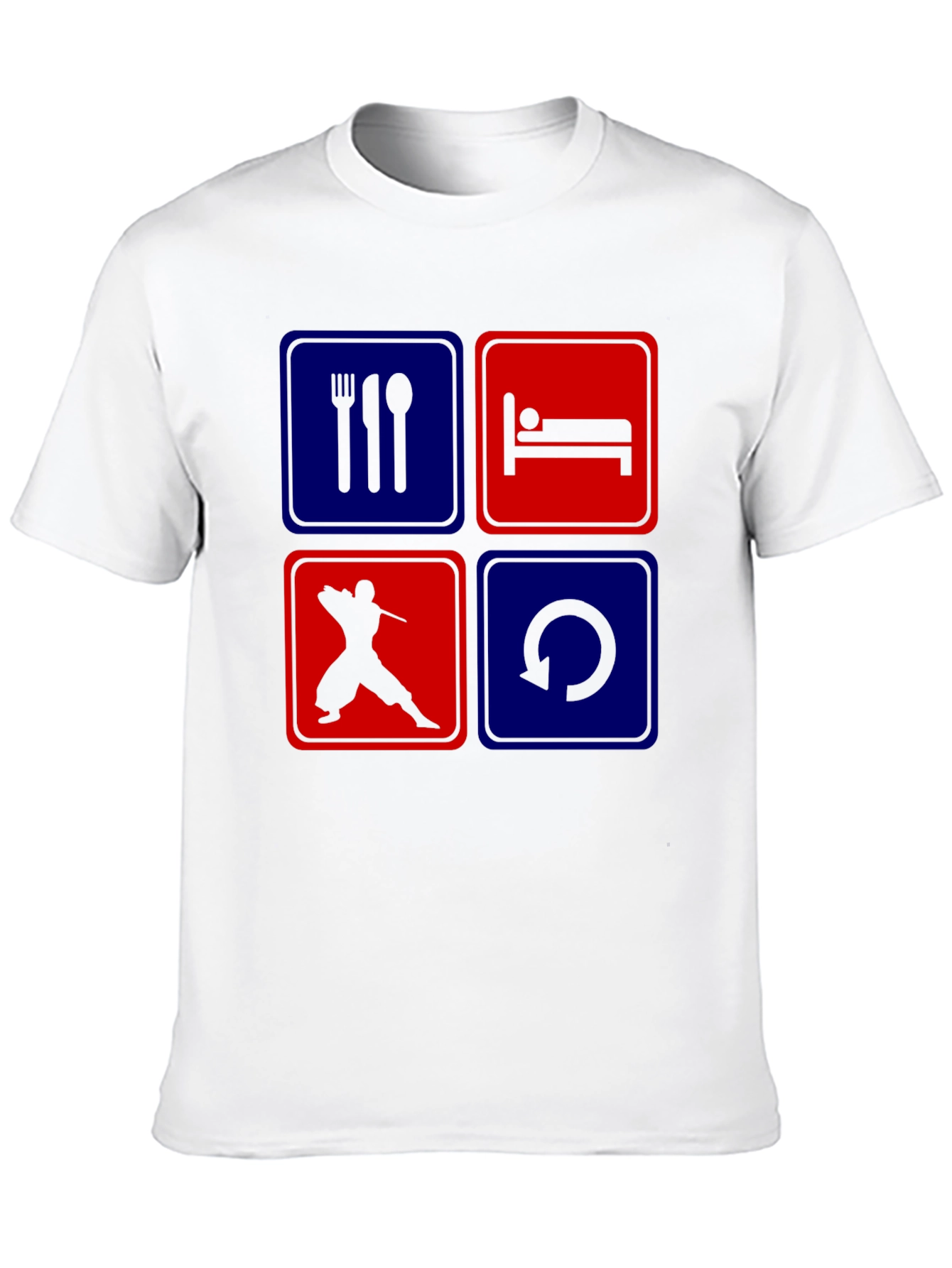 Eat Sleep Ninja Repeat T-Shirt Graphic Tee