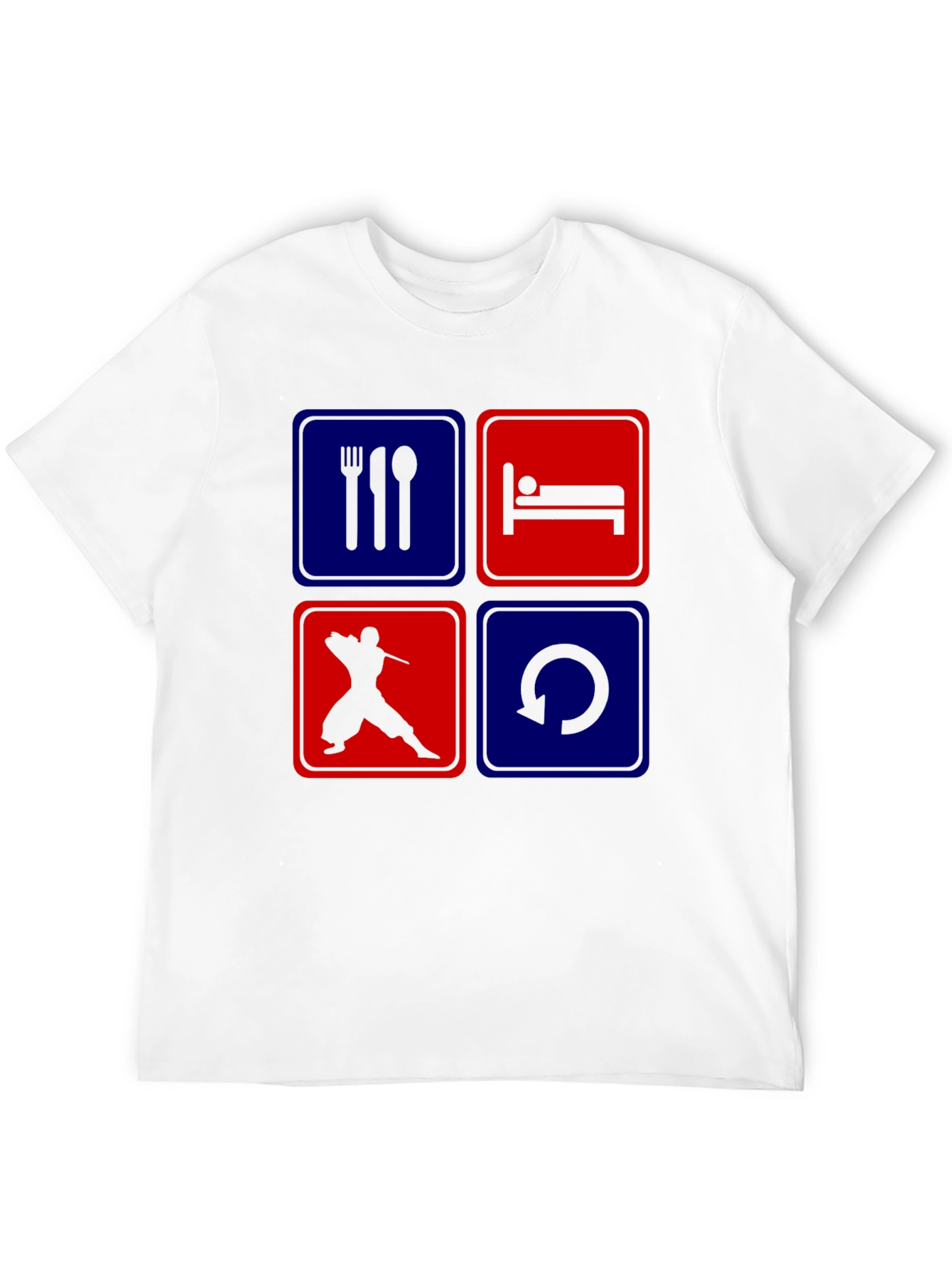 Eat Sleep Ninja Repeat T-Shirt Graphic Tee
