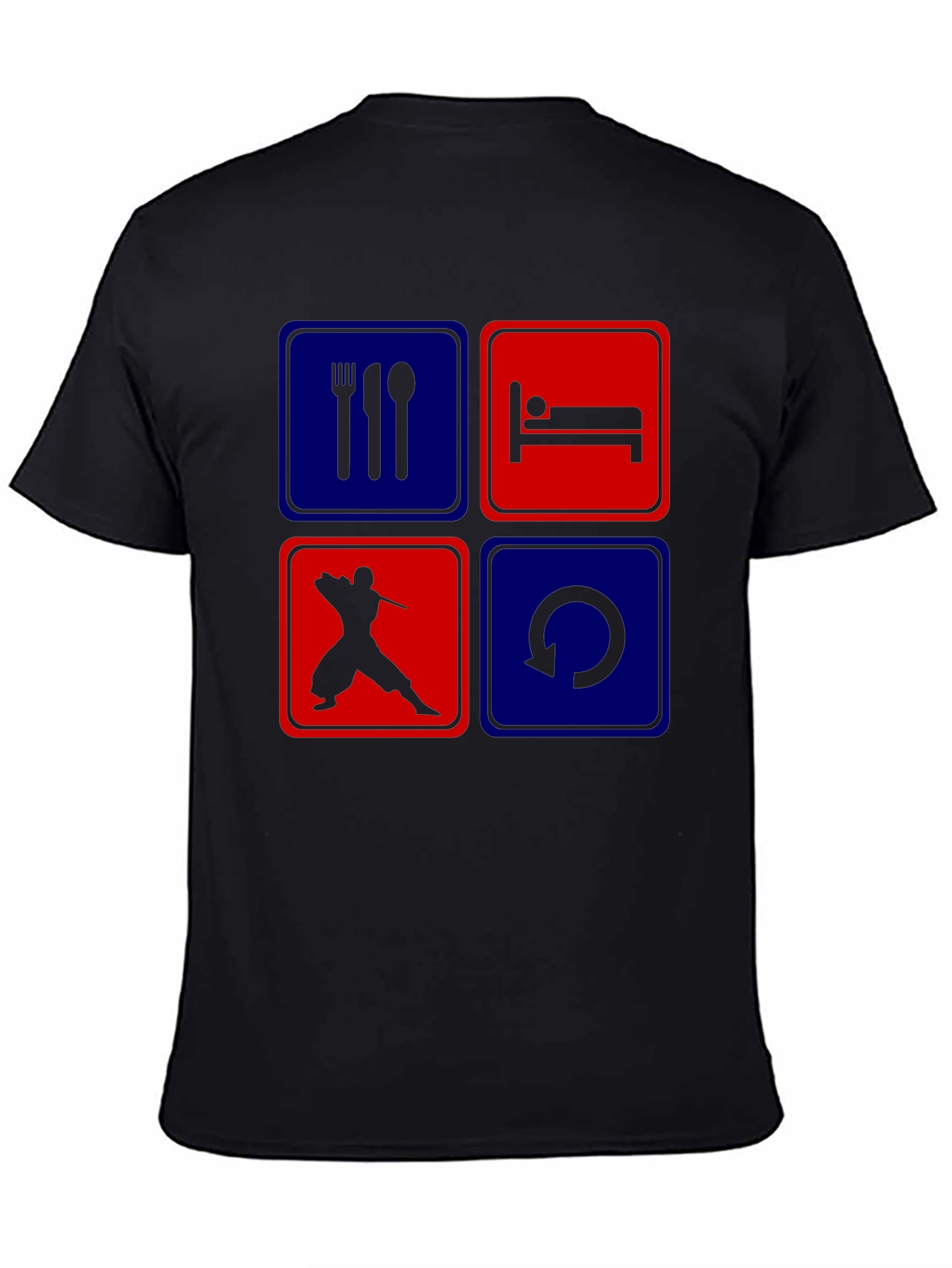 Eat Sleep Ninja Repeat T-Shirt Graphic Tee