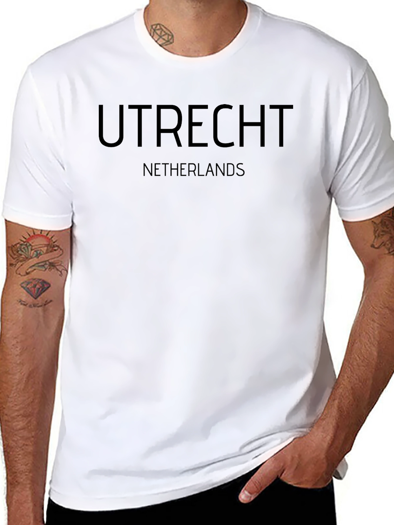 Utrecht Netherlands Black Graphic T-Shirt
