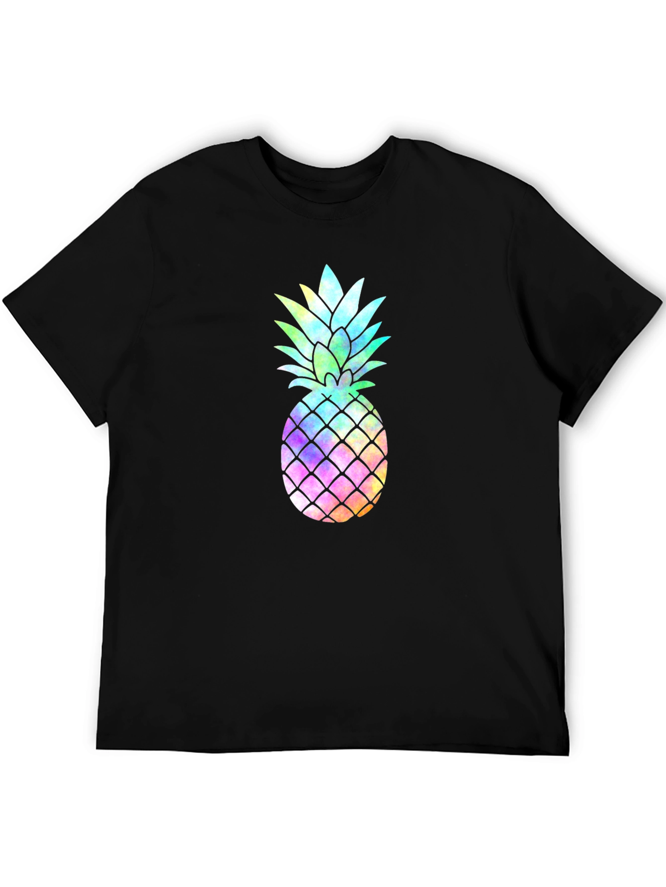Tie-Dye Pineapple Graphic Tee - Funky Style